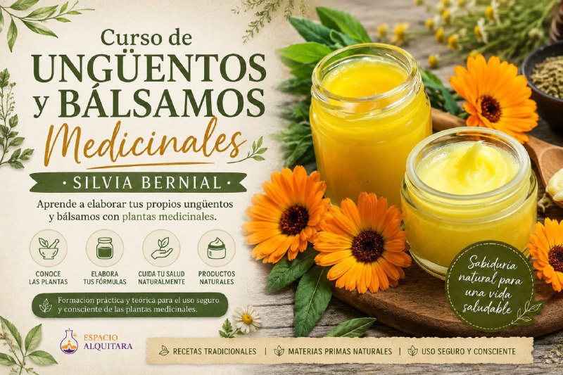 Curso de Ungüentos y Bálsamos Medicinales Silvia Bernial